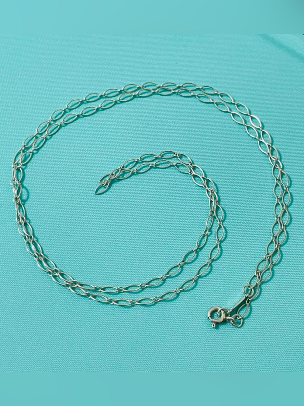 Tiffany 24β oval link chain necklace